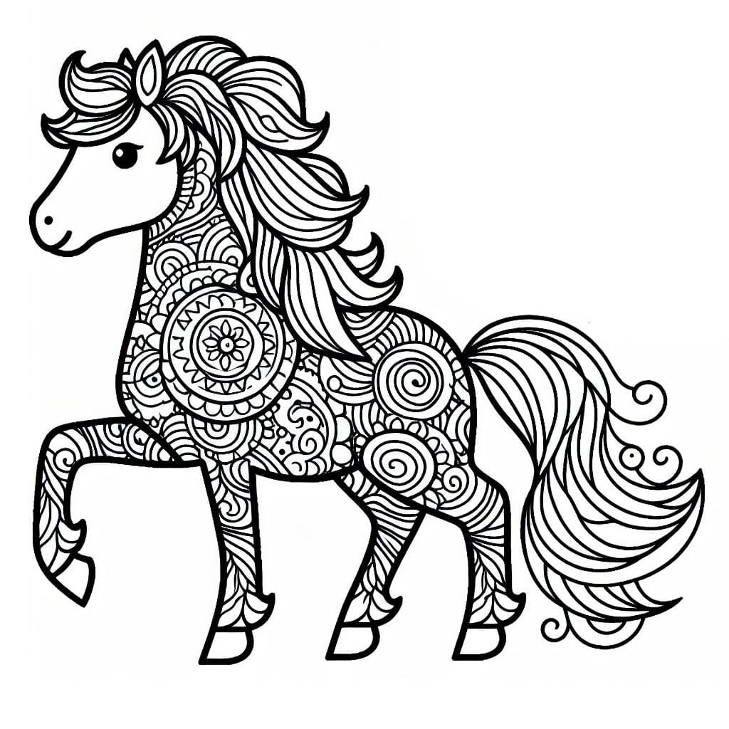 Mandalas Cheval 25